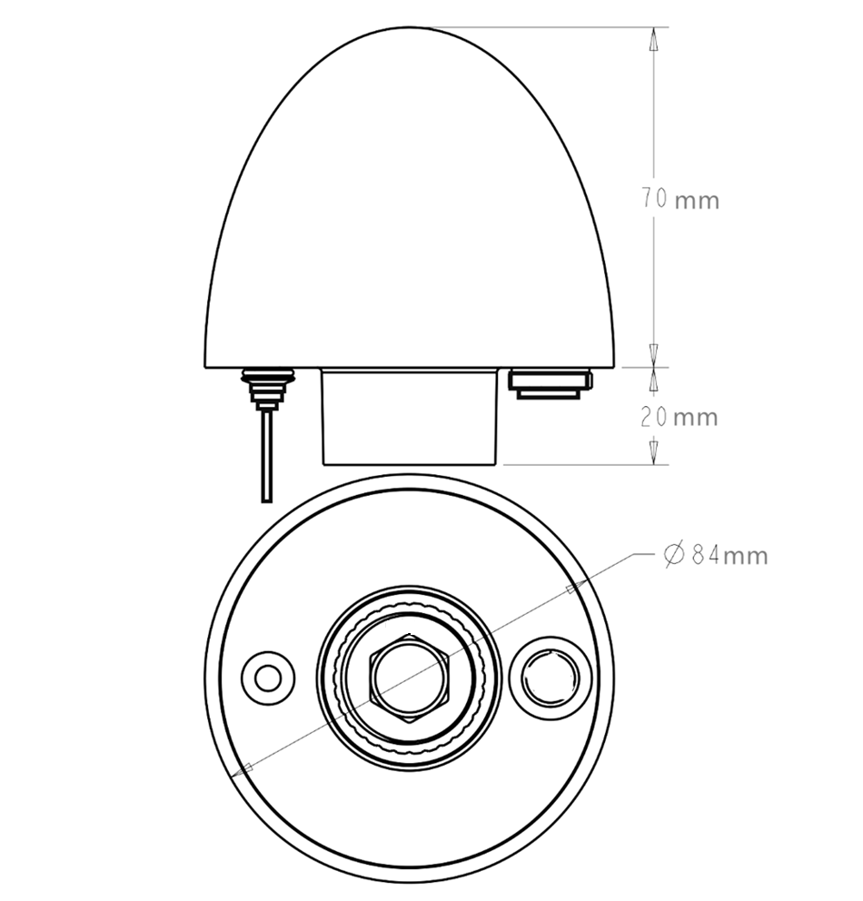 GP-57 Marine USB GNSS Receiver with mounting base